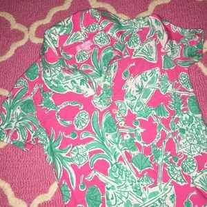 Lilly Pulitzer Trophy Polo in Scorpion Bowl XS